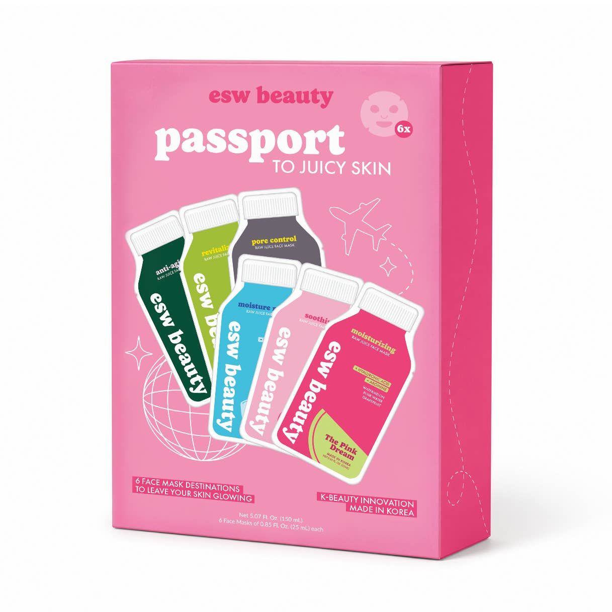 ESW Beauty Passport to Juicy Skin (6x Masks)