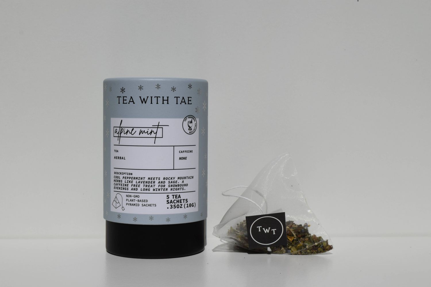Tea with Tae Holiday Tea Flight Gift Box (4 Mini Tea Tubes)