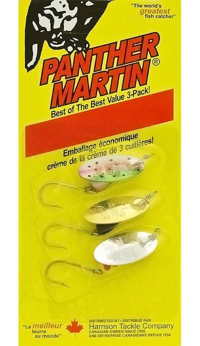 Panther Martin Single Hook Classic Trout 3 Pack
