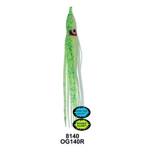 HOOCHIE RIGGED DBL GLOW GREEN SPATTERBACK OG140R