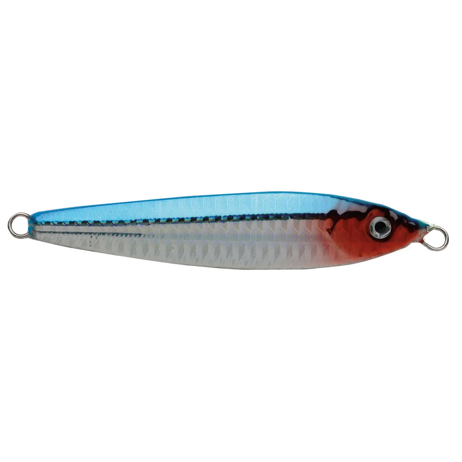 P-LINE LASER MINNOW 2 oz ( 40 g ) BLUE SILVER RED HEAD