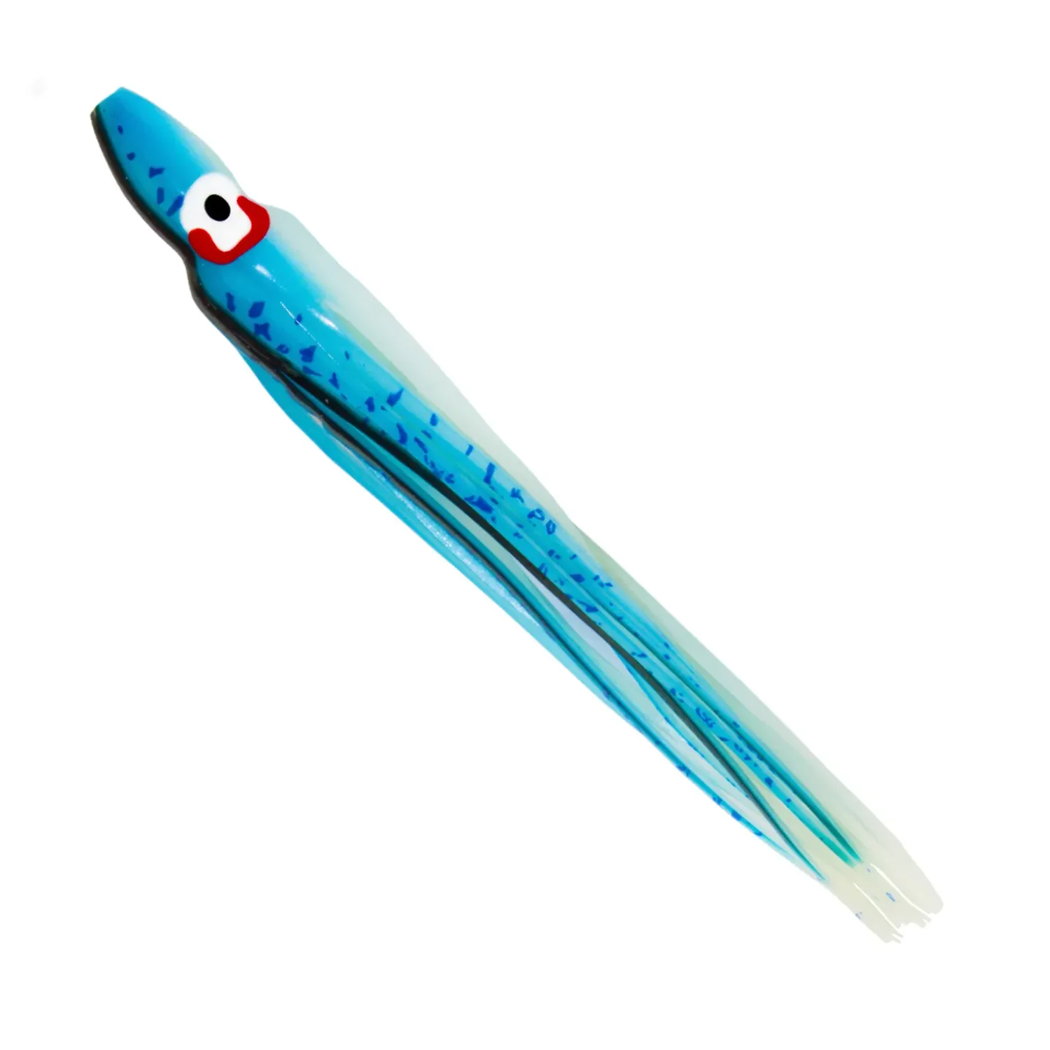 HOOCHIE RIGGED DOUBLE GLOW SPATTERBACK BLUE OG144R