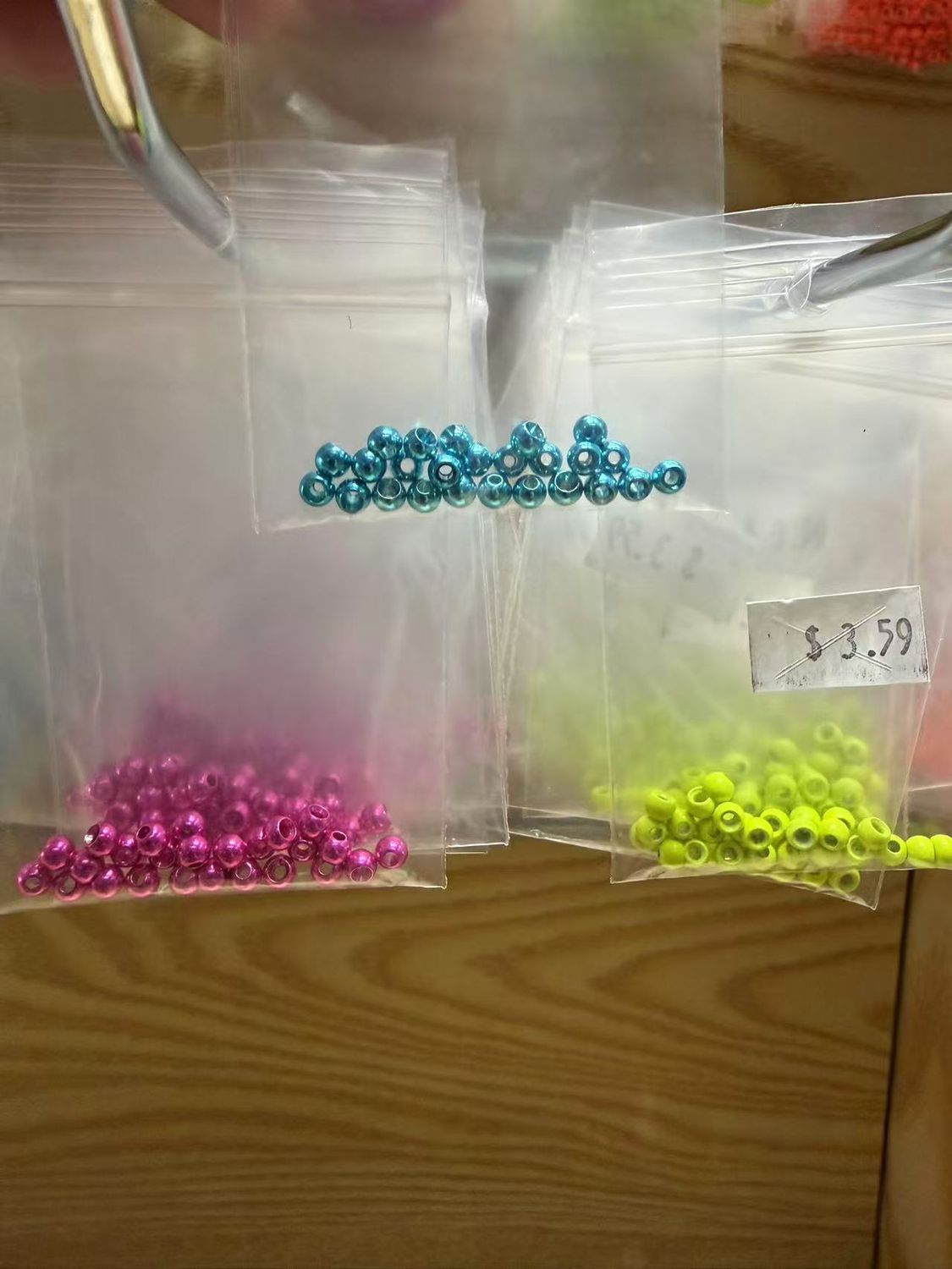 countersunk brass beads