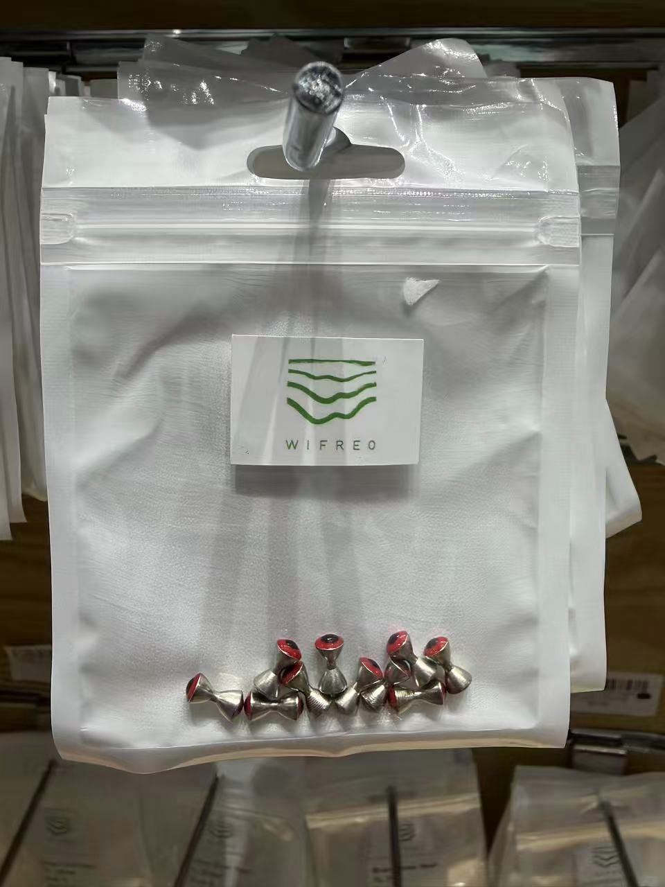 brass dumbbell eyes