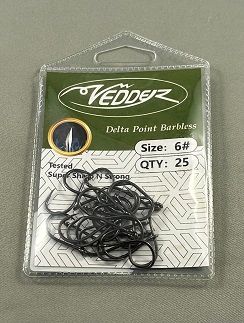 Vedder Delta Point Hook, 25 Pack