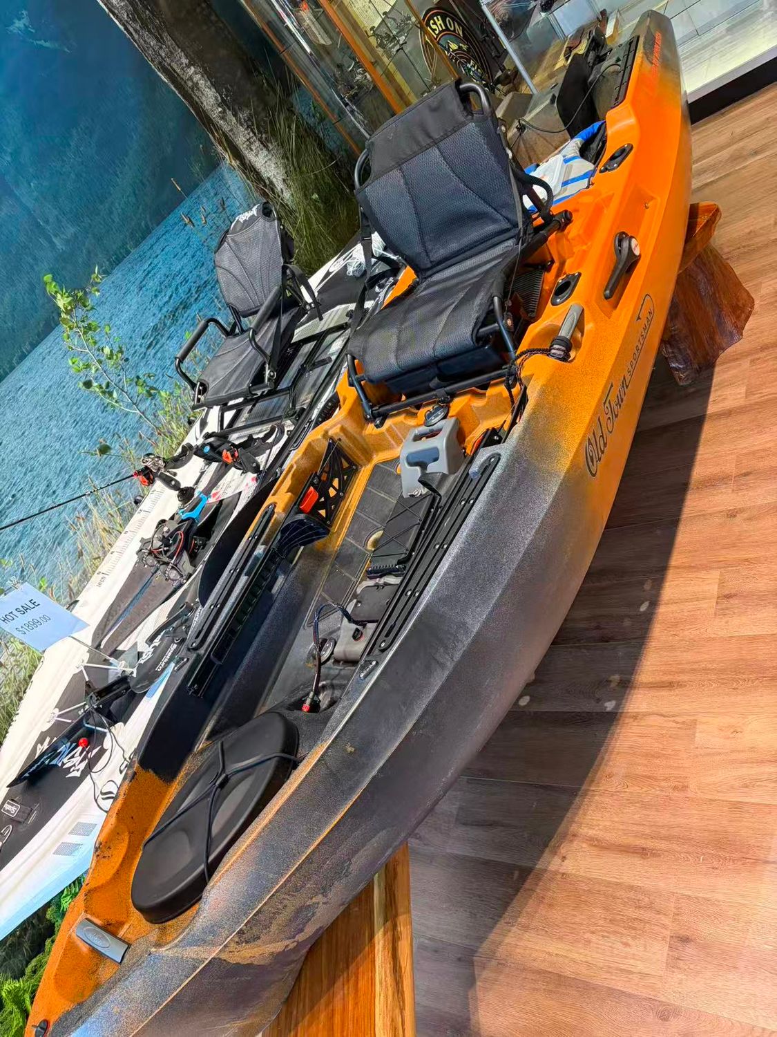 Old Town motor kayak