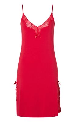 Pearl Design Stockholm Mouwloos nachthemd elegance red 