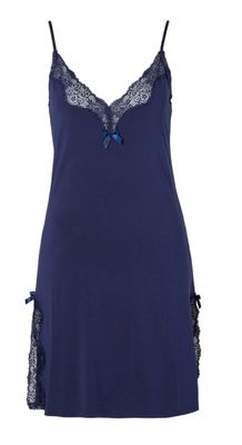 Pearl Design Stockholm Mouwloos nachthemd elegance navy
