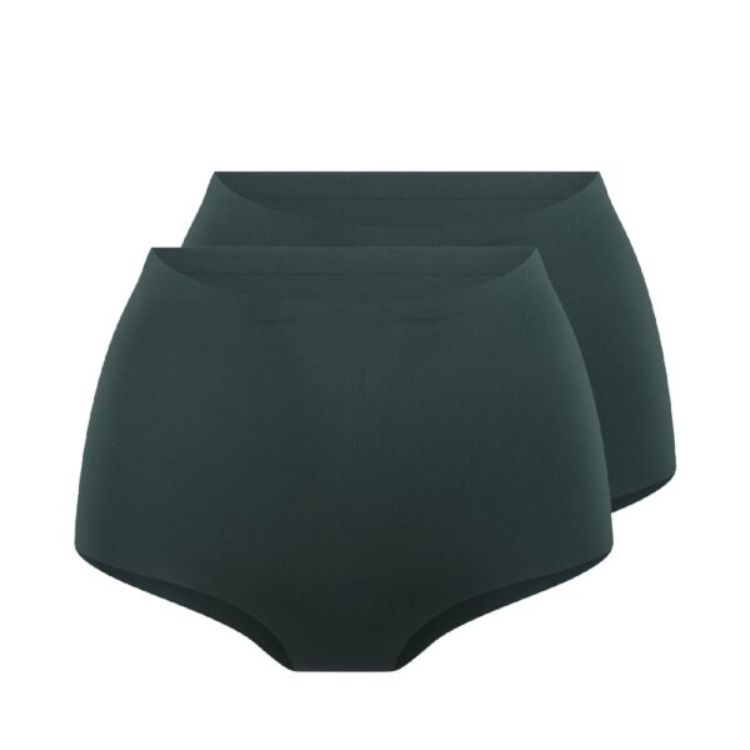 LingaDore 2-pack naadloze taille slip daily donker groen