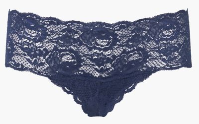 Cosabella Slipje hipster never say never navy Kanten slips