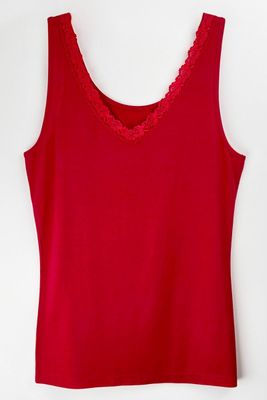 Nina von C hemd met kant cosy christmas red 