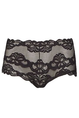 Nina von C Slipje hipster zwart Kanten slip