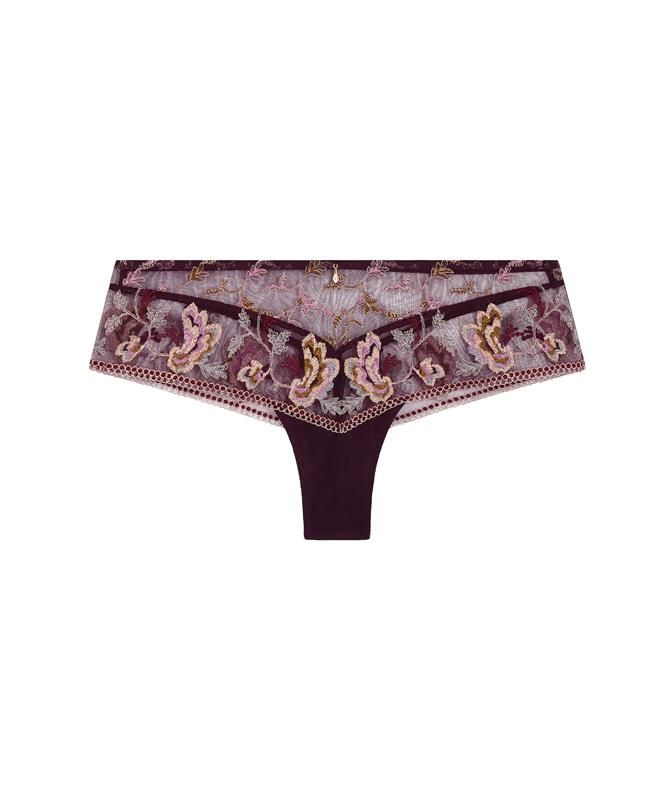Aubade Slipje short midnight opera secret purple Aubade lingerie