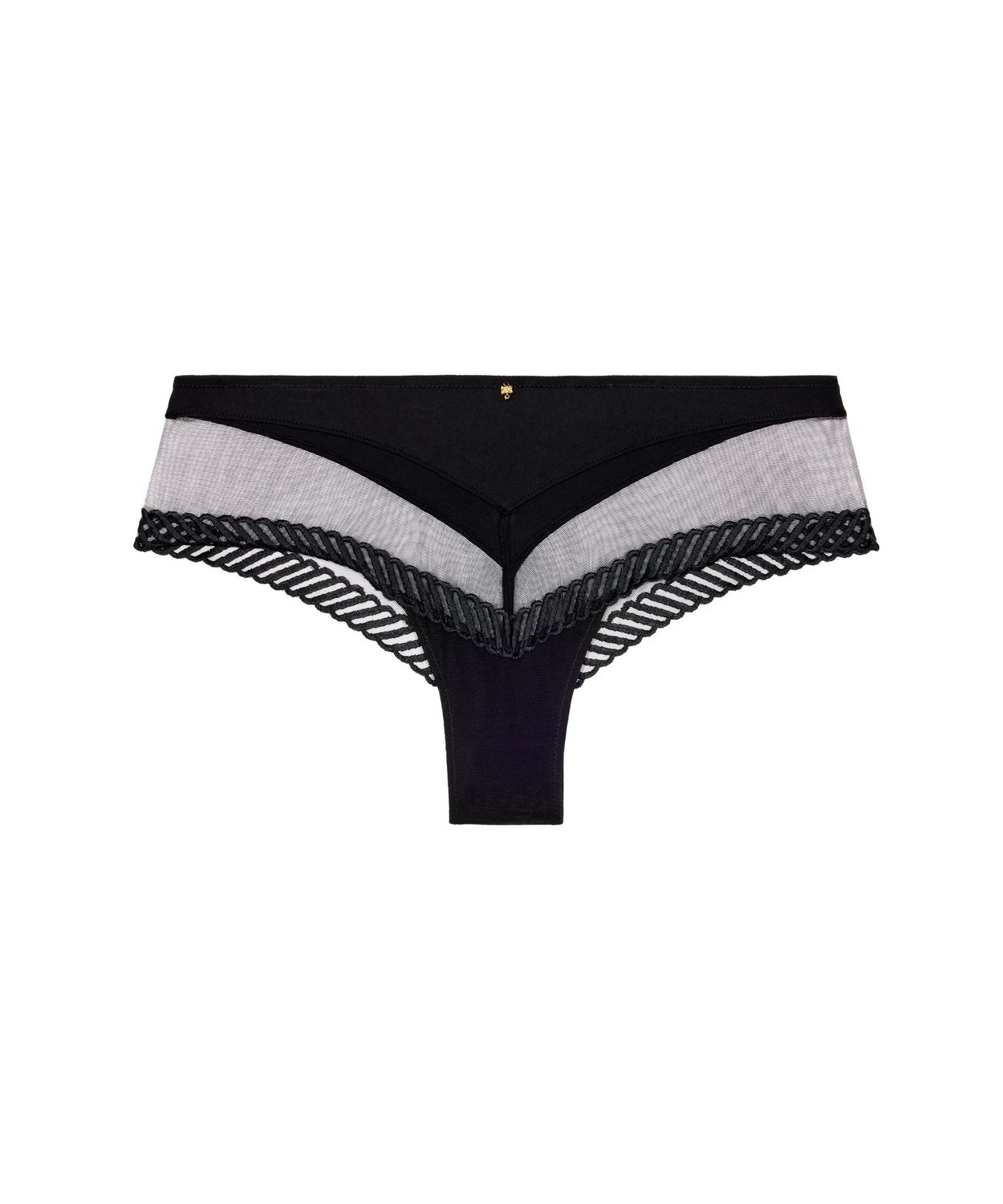 Aubade Slipje shorty sheer emotion zwart