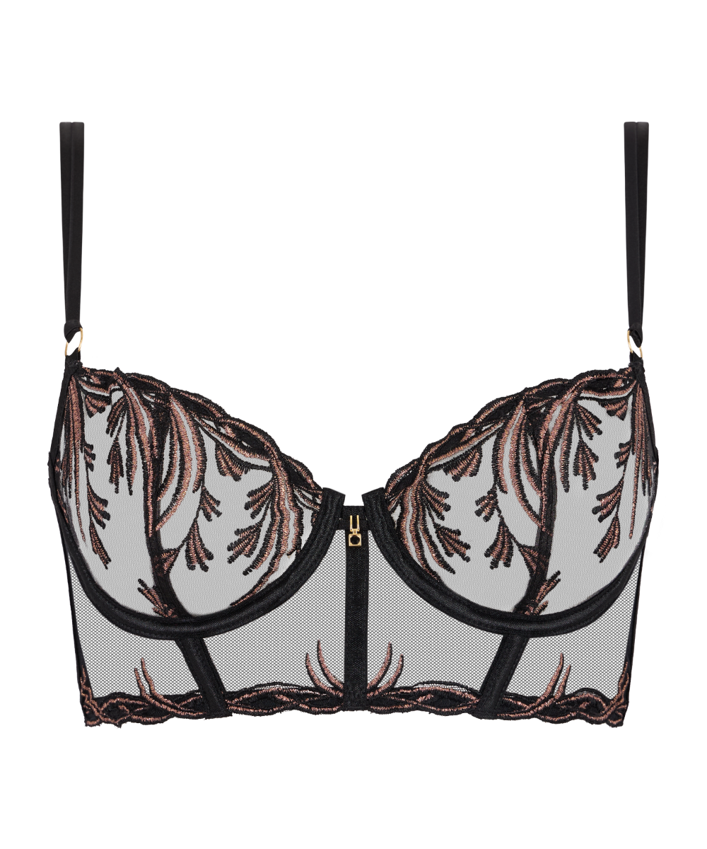 Aubade Balconette bh cosmic sheer zwart