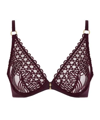 Aubade bh met beugel éloge dus désir deep berry Triangle bh