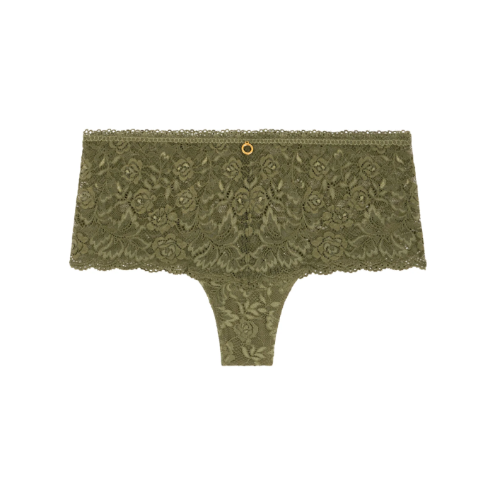Aubade Slipje shorty rosessence moss Aubade lingerie