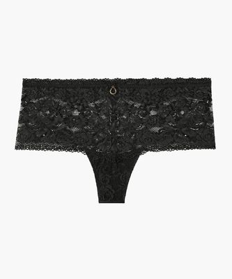 Aubade Slipje shorty rosessence zwart Aubade Slipje shorty rosessence zwart