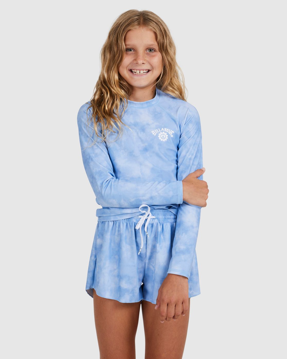 Girls 6-14 Wave Wash Rash Vest