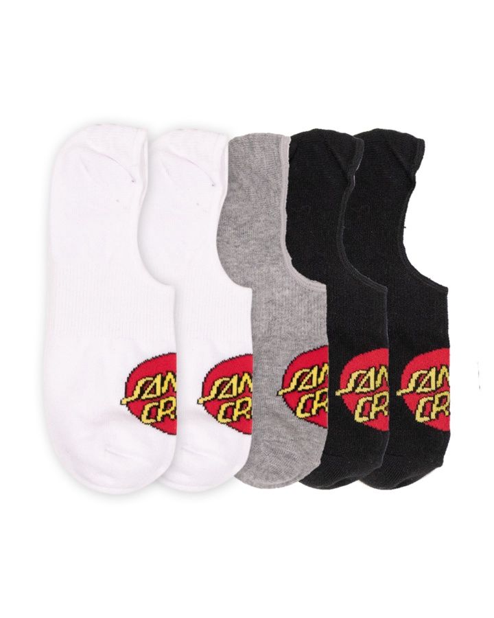 Classic Dot Noshow Socks - 5 Prs