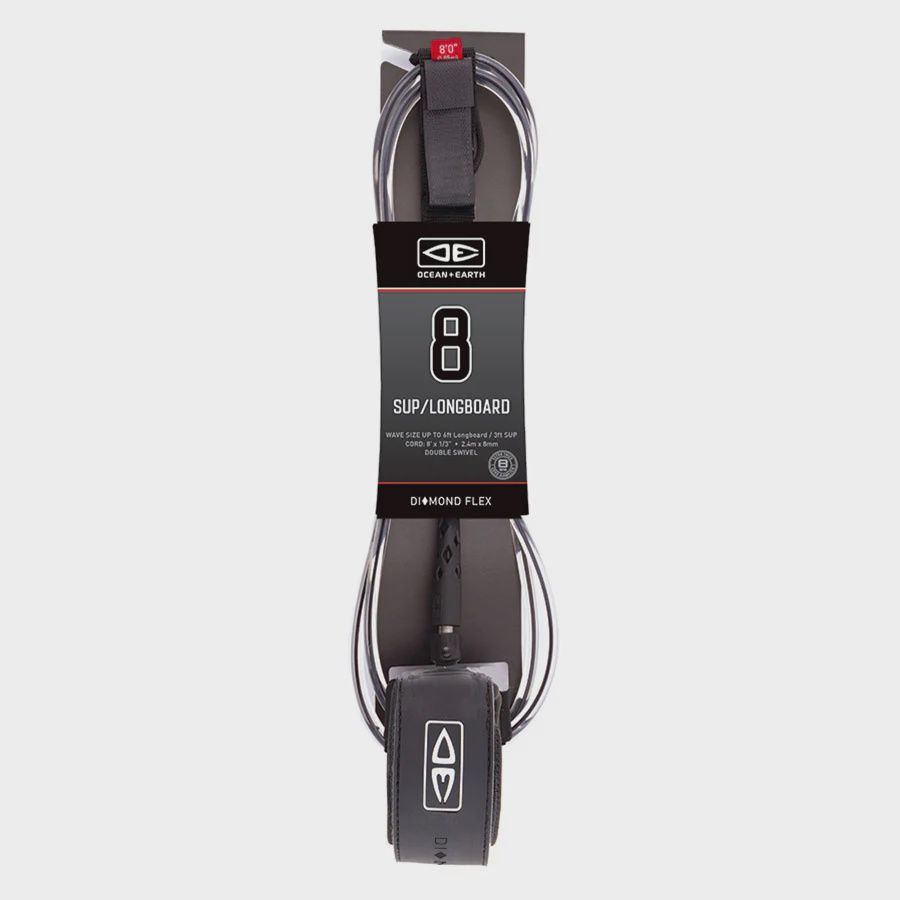Diamond Flex SUP-Longboard Regular Leash - 8'