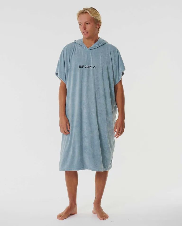 Brand Hooded Towel, Color: Dusty Blue