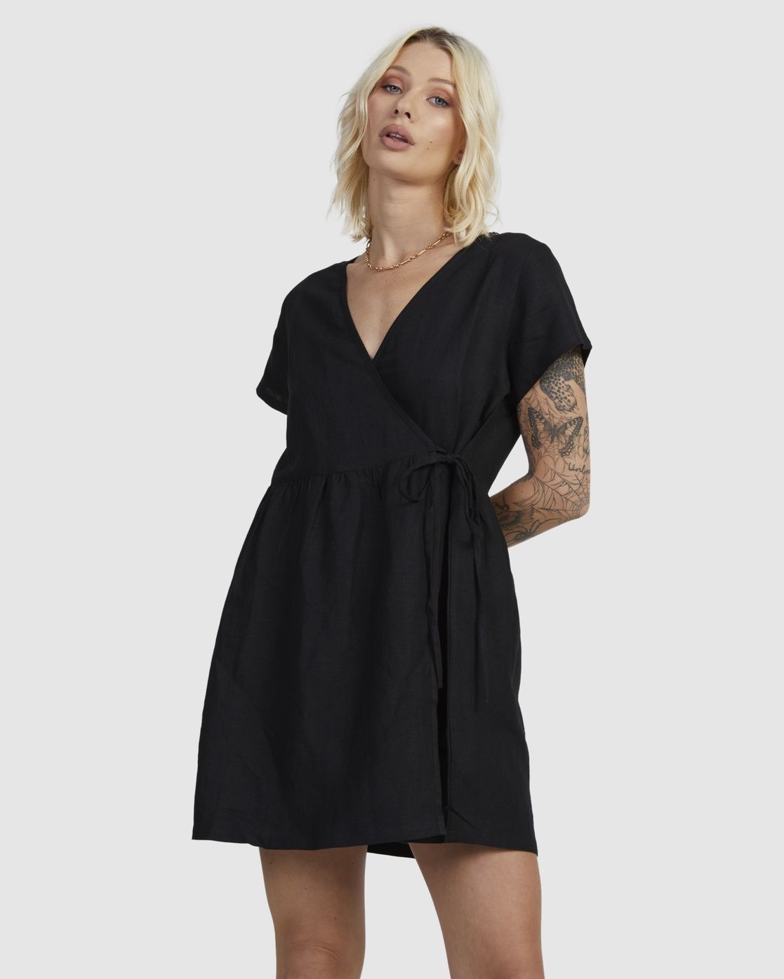 Wrapped Mini Dress
