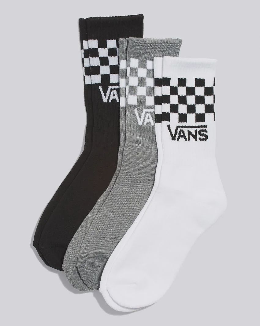 Kids Check Crew Sock 3 Pack