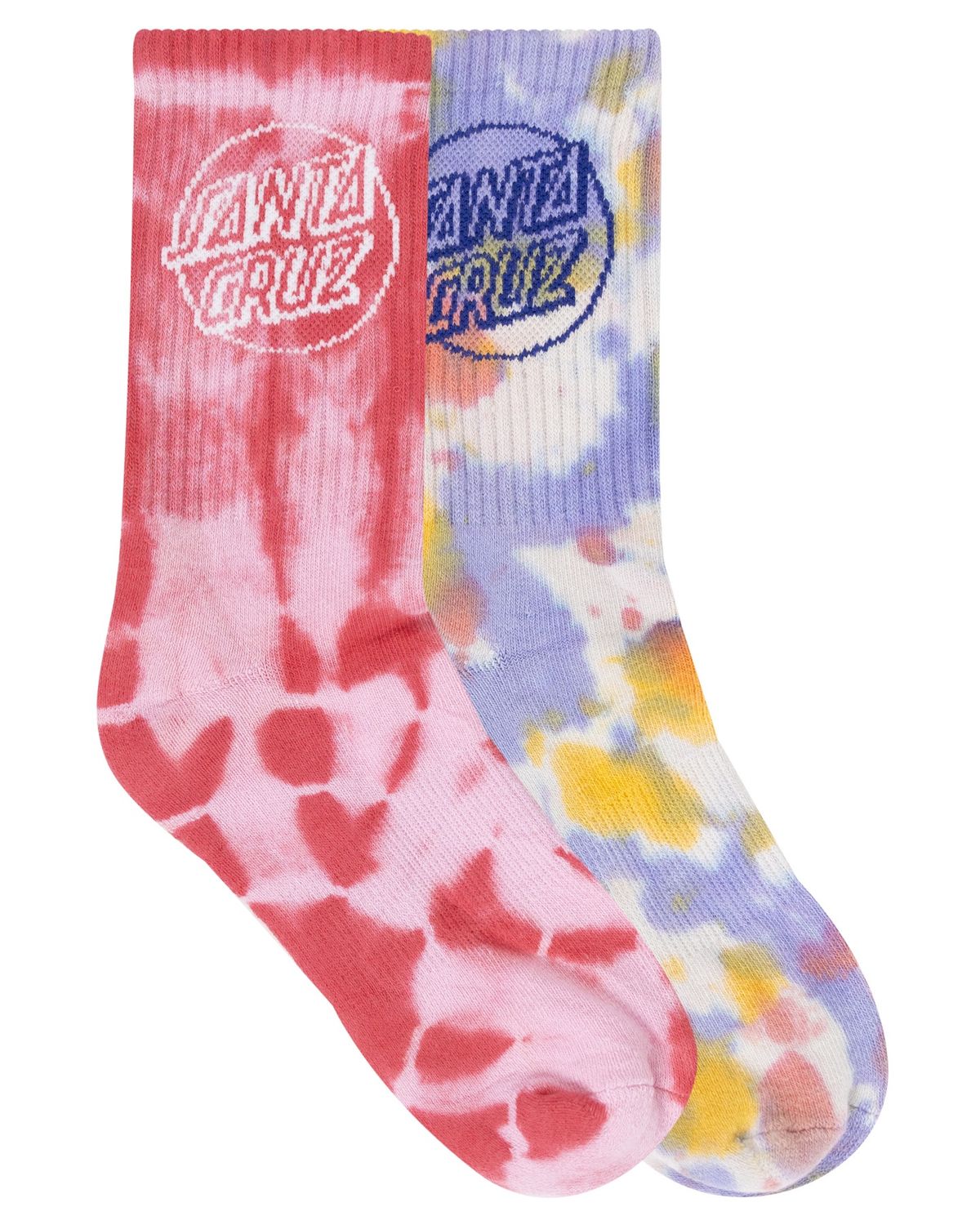 Opus Dot Tie Dye Crew Sock - 2 Pack