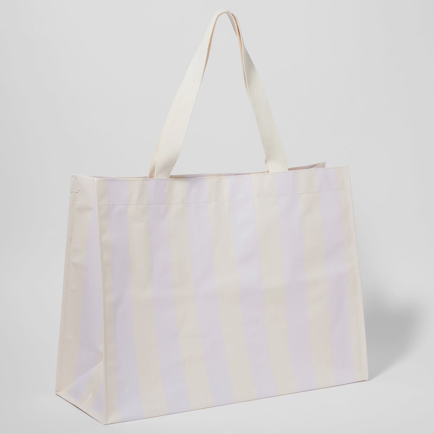 Carryall Beach Bag - Rio Sun Pastel Lilac Stripe