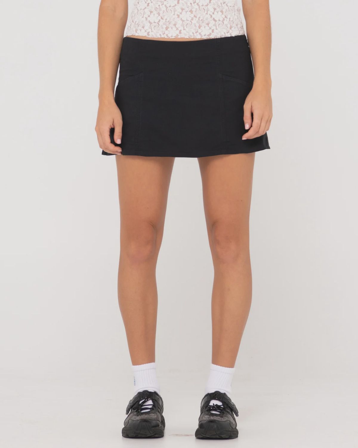 Percy Plaid Low Rise Mini Skirt