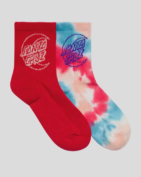 Moon Dot Outline Girls Mid Sock (2 Pack)