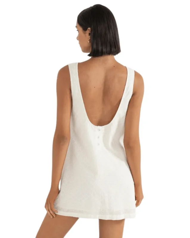 Porto Eyelet Mini Dress