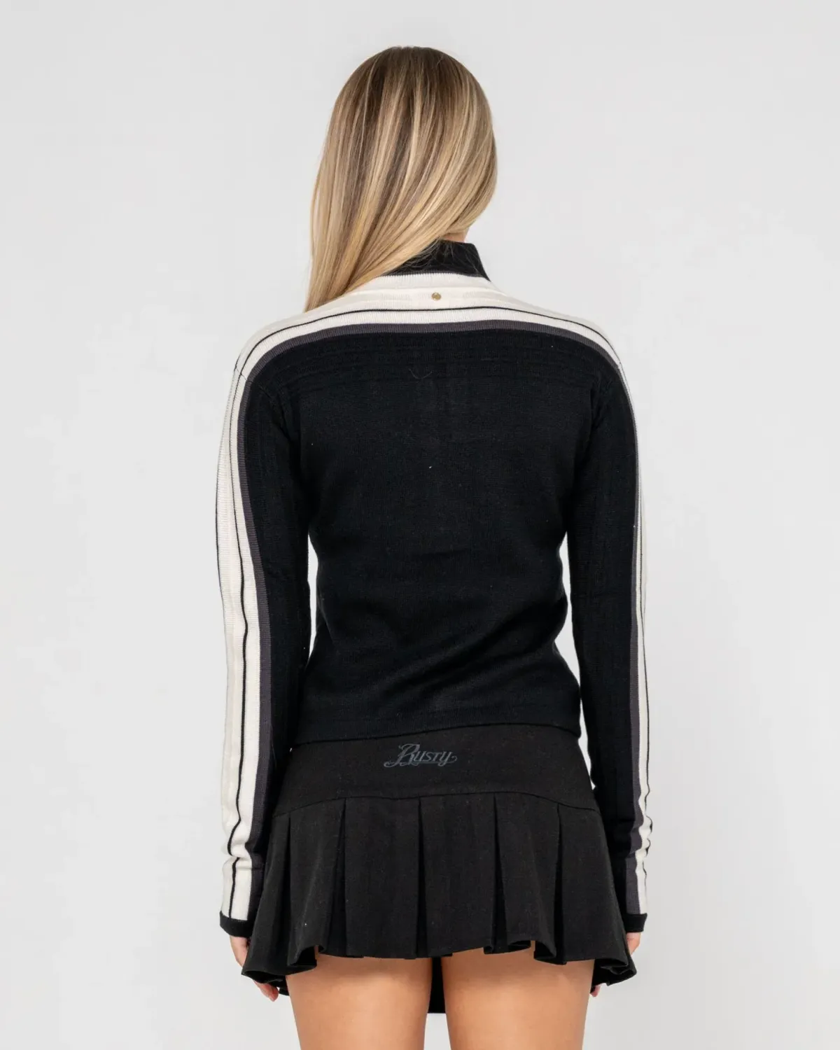 Daddy Gb Fitted Zip Through Knit