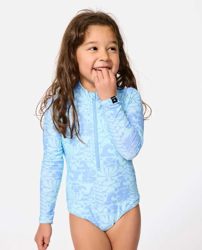 Artist Of The Search Oceanic Long Sleeve Surf Suit Swimsuit - Girls (1-8 years)