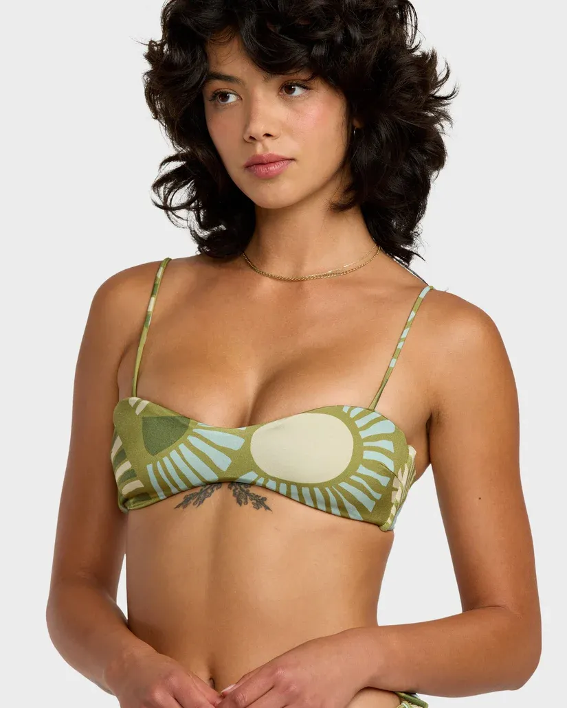 Womens Rise &amp; Set Bralette Bikini Top