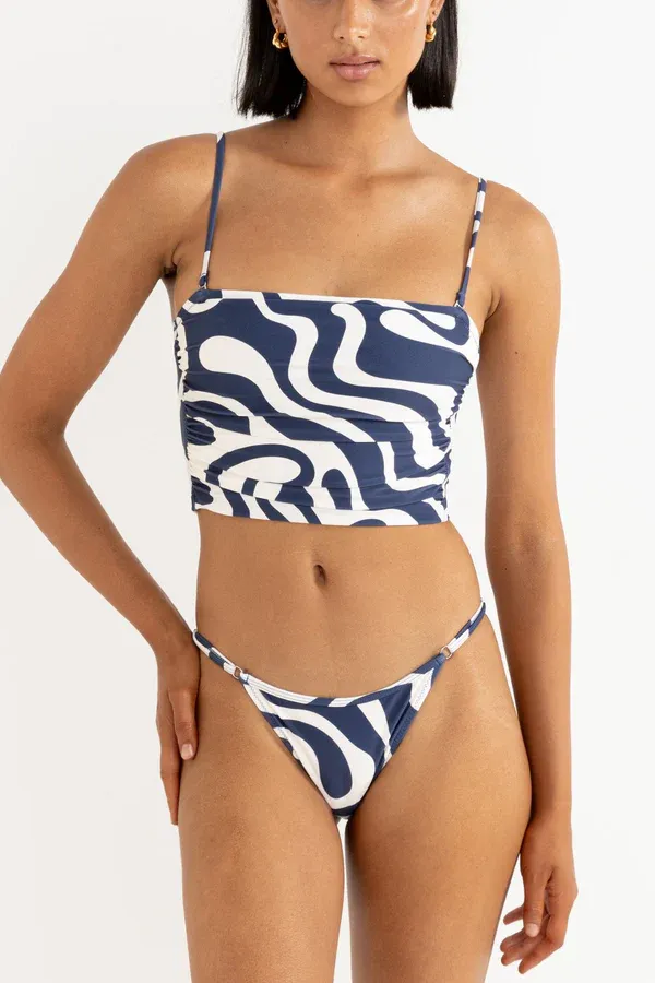Waverly Scrunched Side Bandeau Tank Top