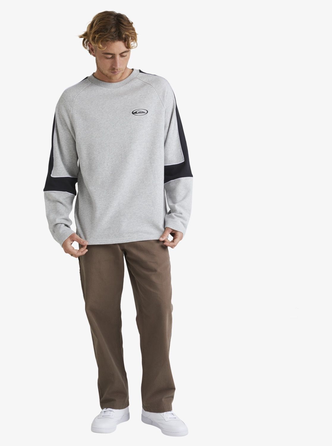 Mens Saturn Panel Crew Sweatshirt