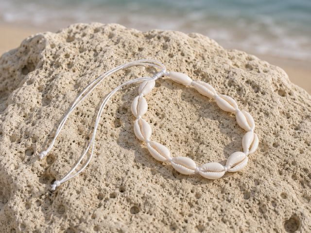 Hippy Rose Cowrie Shell Anklet