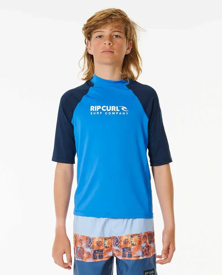 Shock UV Short Sleeve Rash Vest - Boys (8-16 years)