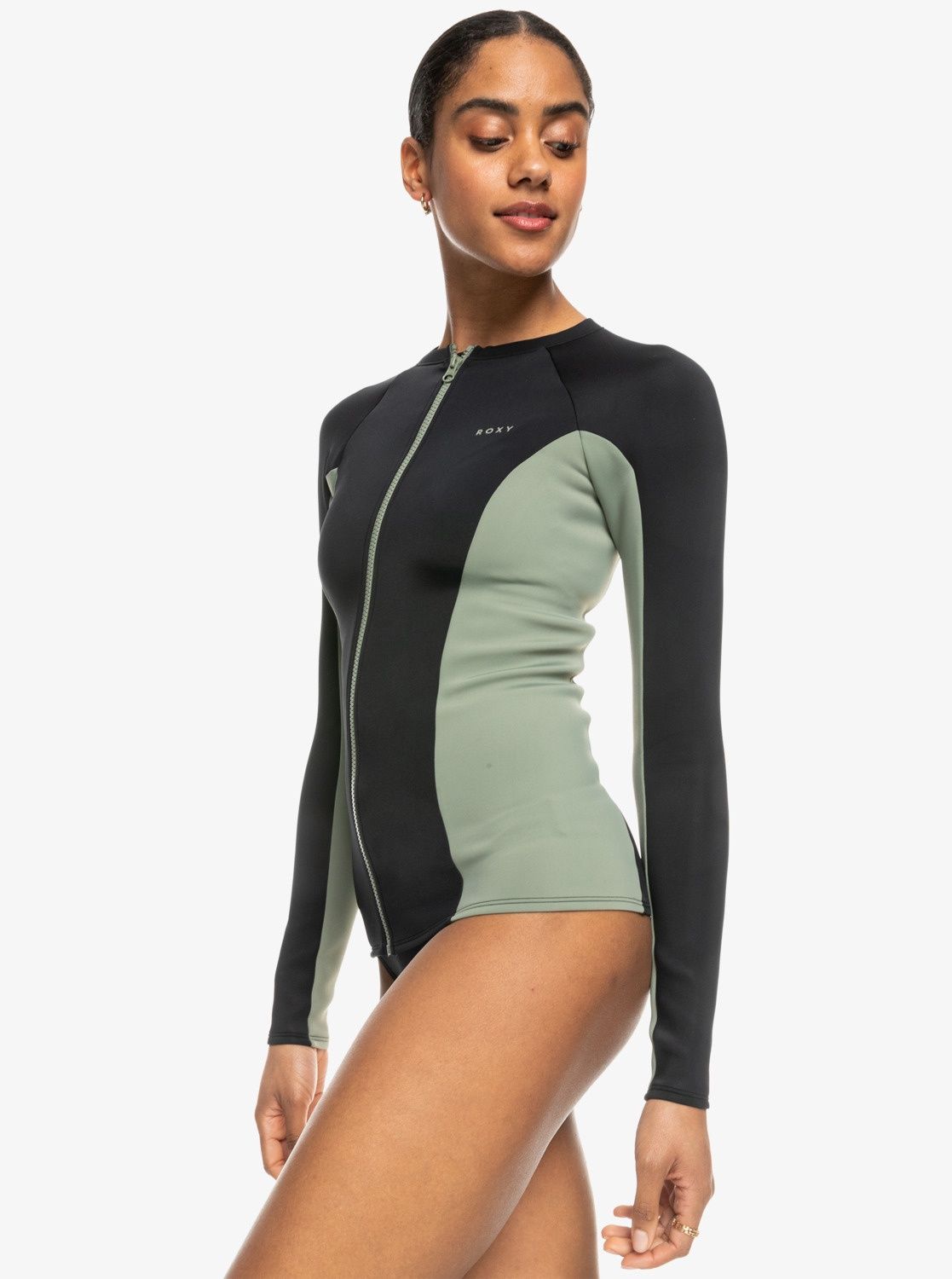 ROXY Pro Wave - Long Sleeve Zipped Rash Vest for Women