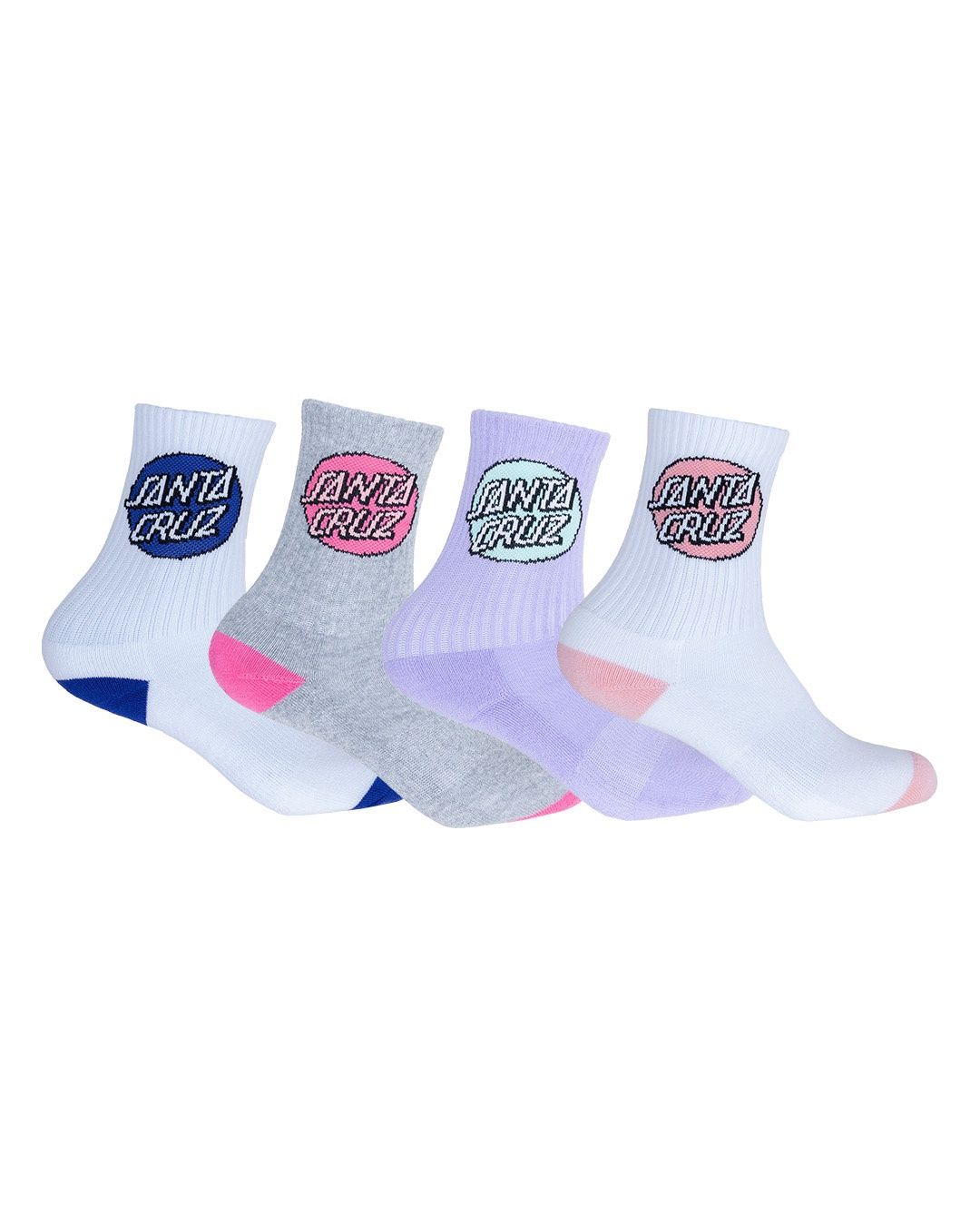 Other Dot Crew Sock, Color: Multi Tie Dye, Size: 2-8
