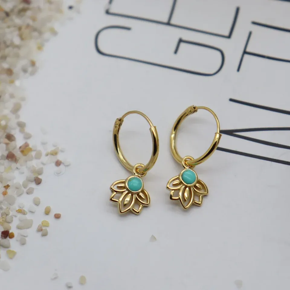 Amaya Turquoise Huggie Earring