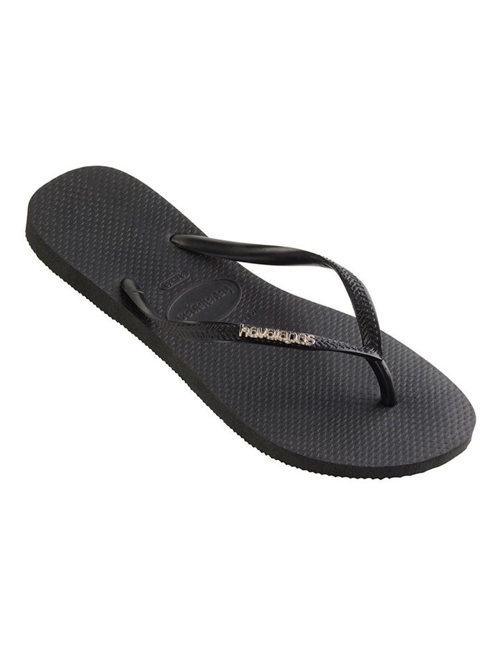 Slim Metal Logo Thongs