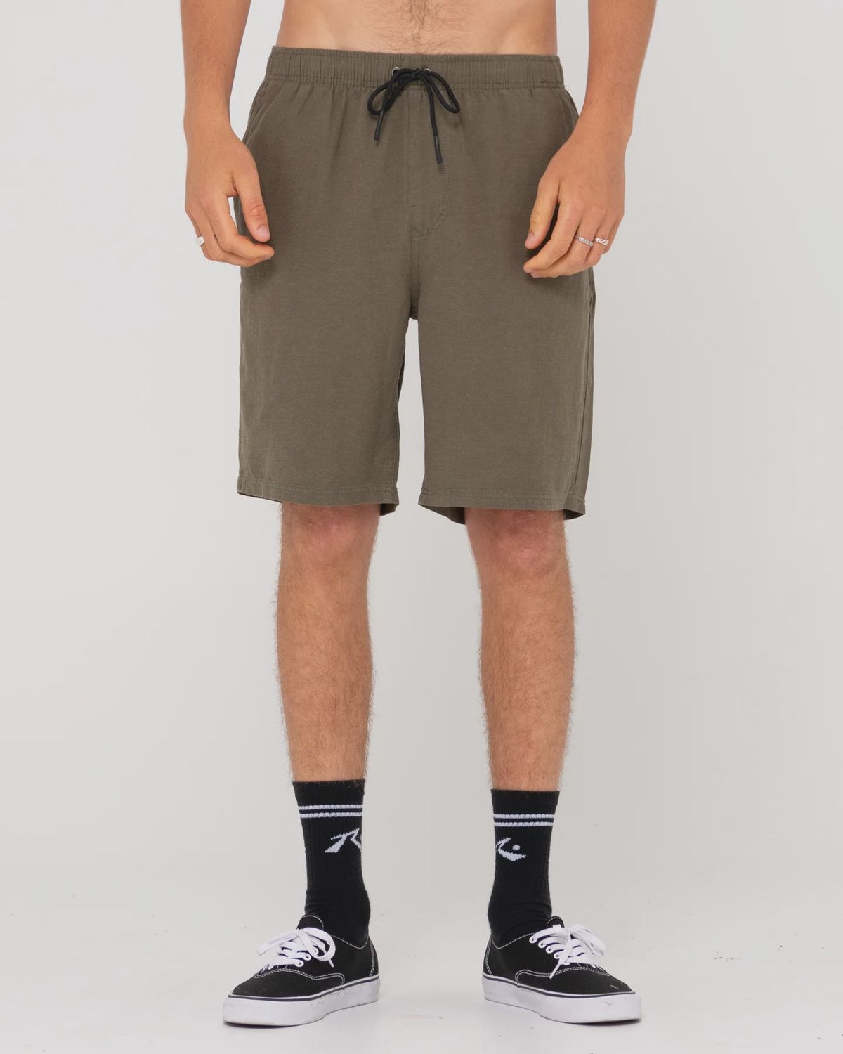 Overtone Linen Elastic Short