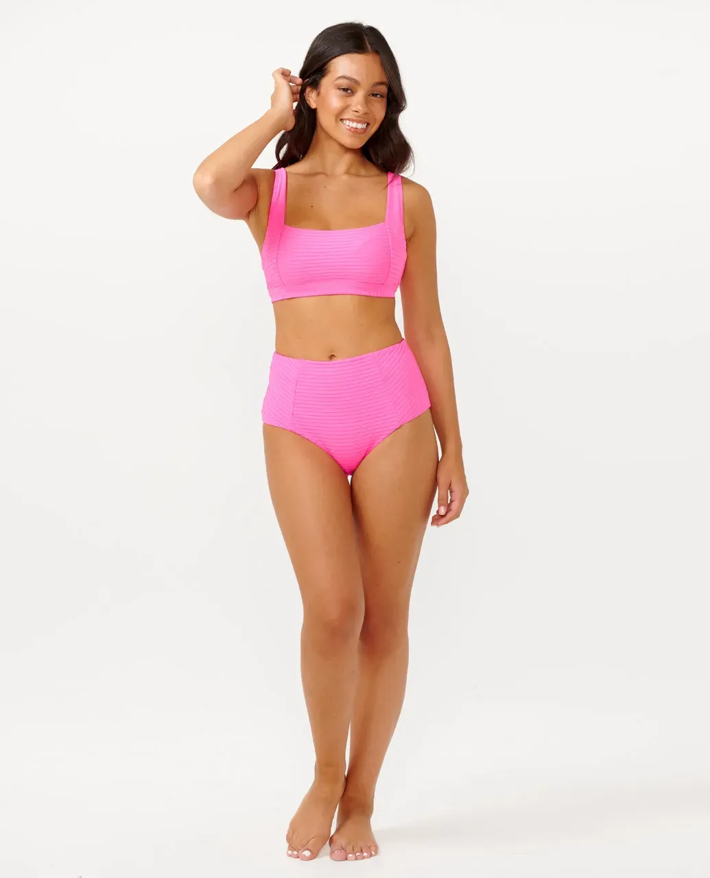 Premium Surf Hi Waist Good Coverage Bikini Bottoms