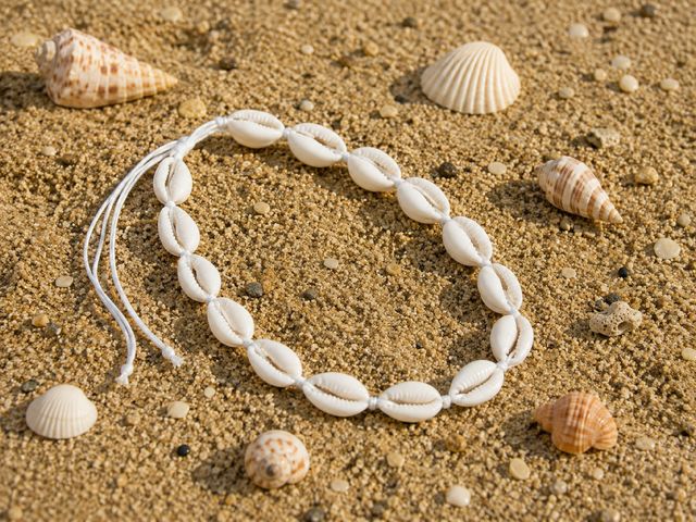 Hippy Rose Cowrie Shell Choker, Color: Natural