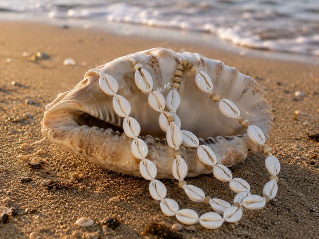 Hippy Rose Cowrie Shell Choker
