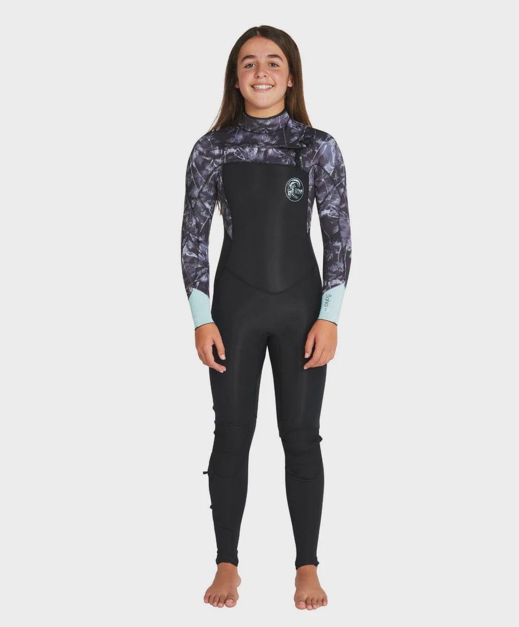 Girl's Bahia 3/2mm Steamer Chest Zip Wetsuit