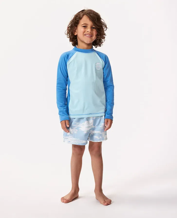 Icons UV Brushed Long Sleeve Rash Vest - Boys (1-8 years)